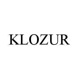 KLOZUR trademark