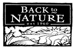 BACK TO NATURE EST 1960 trademark