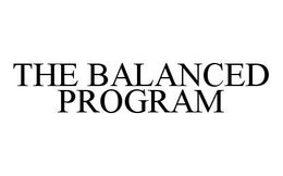 THE BALANCED PROGRAM trademark