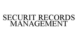 SECURIT RECORDS MANAGEMENT trademark