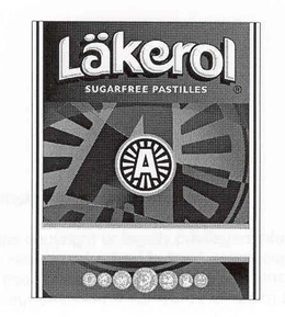 LAKEROL SUGARFREE PASTILLES A trademark
