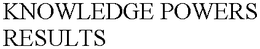KNOWLEDGE POWERS RESULTS trademark
