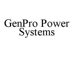 GENPRO POWER SYSTEMS trademark