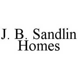 J. B. SANDLIN HOMES trademark