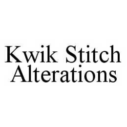 KWIK STITCH ALTERATIONS trademark