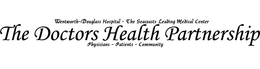 THE DOCTORS HEALTH PARTNERSHIP WENTWORTH-DOUGLASS HOSPITAL - THE SEACOASTS LEADING MEDICAL CENTER PHYSICIANS - PATIENTS - COMMUNITY trademark