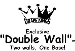 DRAPE KINGS EXCLUSIVE "DOUBLE WALL" TWO WALLS, ONE BASE! trademark