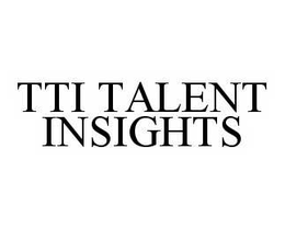 TTI TALENT INSIGHTS trademark