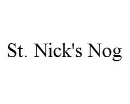 ST. NICK'S NOG trademark