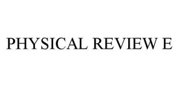 PHYSICAL REVIEW E trademark