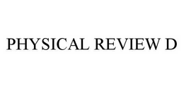 PHYSICAL REVIEW D trademark