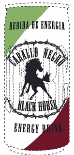 BEBIDA DE ENERGIA CABALLO NEGRO BLACK HORSE ENERGY DRINK trademark