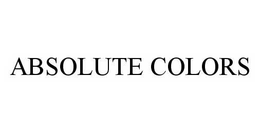 ABSOLUTE COLORS trademark