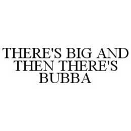THERE'S BIG AND THEN THERE'S BUBBA trademark