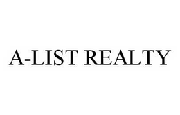 A-LIST REALTY trademark