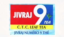 JIVRAJ 9 TEA C.T.C. LEAF TEA JIVRAJ NUMÉRO 9 THÉ trademark
