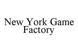 NEW YORK GAME FACTORY trademark