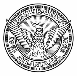 1847 RESURGENS 1865 ATLANTA, GA. trademark