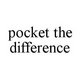 POCKET THE DIFFERENCE trademark