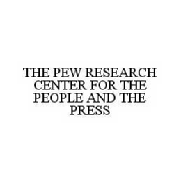 THE PEW RESEARCH CENTER FOR THE PEOPLE AND THE PRESS trademark