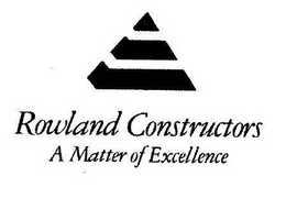ROWLAND CONSTRUCTORS A MATTER OF EXCELLENCE trademark