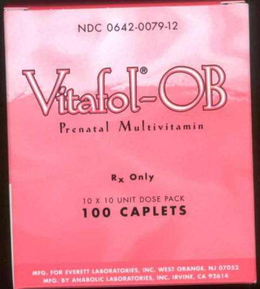 VITAFOL-OB PRENATAL MULTIVITAMIN trademark