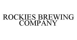 ROCKIES BREWING COMPANY trademark