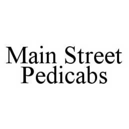 MAIN STREET PEDICABS trademark
