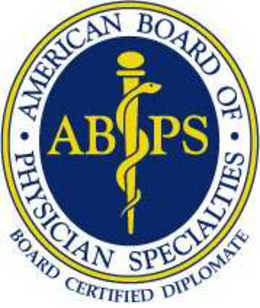 LETTERS ABPS, THE WORDS AMERICAN BOARD OF PHYSICIAN SPECIALTIES AND BOARD CERTIFIED DIPLOMATE trademark