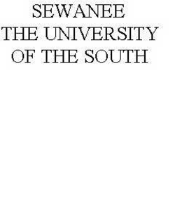SEWANEE THE UNIVERSITY OF THE SOUTH trademark