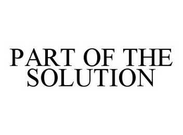 PART OF THE SOLUTION trademark
