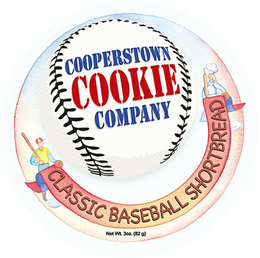 COOPERSTOWN COOKIE COMPANY CLASSIC BASEBALL SHORTBREAD NET WT. 3OZ. (82 G) trademark