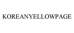 KOREANYELLOWPAGE trademark