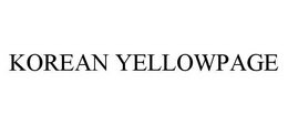 KOREAN YELLOWPAGE trademark
