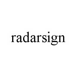 RADARSIGN trademark