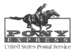 PONY EXPRESS UNITED STATES POSTAL SERVICE trademark