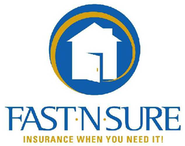 FAST N SURE INSURANCE WHEN YOU NEED IT! trademark