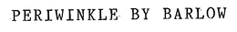 PERIWINKLE BY BARLOW trademark