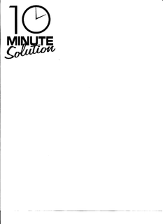 10 MINUTE SOLUTION trademark