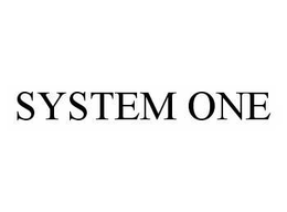 SYSTEM ONE trademark