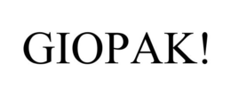 GIOPAK! trademark