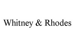 WHITNEY & RHODES trademark