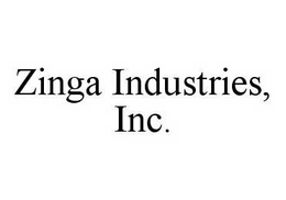 ZINGA INDUSTRIES, INC. trademark