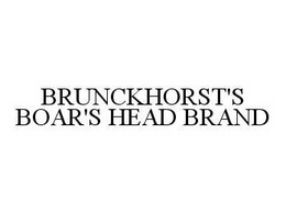 BRUNCKHORST'S BOAR'S HEAD BRAND trademark