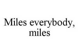 MILES EVERYBODY, MILES trademark