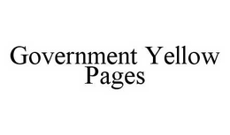 GOVERNMENT YELLOW PAGES trademark