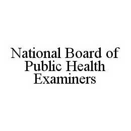 NATIONAL BOARD OF PUBLIC HEALTH EXAMINERS trademark
