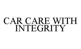 CAR CARE WITH INTEGRITY trademark