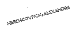 HERCHCOVITCH; ALEXANDRE trademark