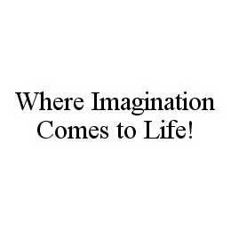 WHERE IMAGINATION COMES TO LIFE! trademark